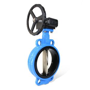 Ductile Iron Manual Worm Gear Soft Seal Butterfly Valve D341X