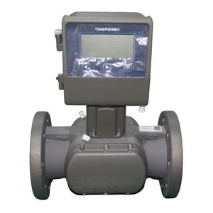 Wholesale 24VDC + 3.6V Battery Ultrasonic Flow Meter LCD High Efficiency Flange Gas Meter OEM Customizable Natural Gas Flow
