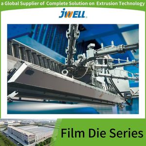 Jwell Auto-Casting Film T-Die Mould for Plastic Film Extruder Machine Production Line Extruder Flat T-Die Head Automatic T-Die Mould Plastic Extrusion Machine