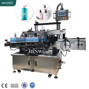 Automatic Front & Back Double Sides Flat Square Plastic Bottle Sticker Labeling Machine