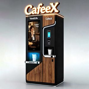 Smart Automatic Ice Maker Hot and Cold Drinking Juice Milk Tea Coffee Vending Machine with Touch Screen Liquid Milkshake Cafe Vending Machine with Card Reader
