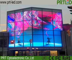 Transparent LED Wall Advertising Screen Building Giant Window Flexible LED Display (P3.91-P7.82)