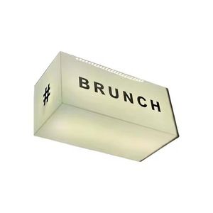 Custom Advertising Light Box Sign Coffee Shop Outdoor LED Light Boards Double Sided Acrylic Light Box