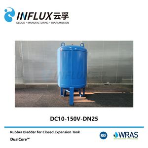 DC Powered Expansion Water Tank with High Precision Pressure Gauge 150L Carbon Steel