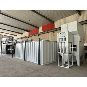 Jinhai Manual Overhead Track Powder Coating Line with Multi-Tube Cyclone Powder Recovery System for Large Workpieces