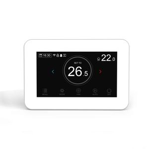 Bacnet Modbus HVAC Heating and Cooling Air Conditioner Fcu Thermostat with 4.3inch Color Touchscreen