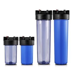 20 Inch High Pressure Big Blue Jumbo Water Cartridge Filter Housing Clear