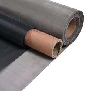 100 150 Mesh Black Pure Tungsten Mesh Square Hole Tungsten Wire Woven Fabric