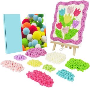 Wholesale POM POM Painting Art Kit DIY Painting for Kids and Adults, Perfect Craft Projects