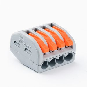 Building Terminal Block 4 Poles Electrical Lever Connector