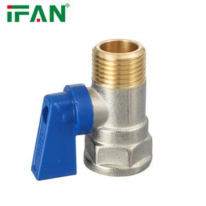 Ifan Customized Support 1/2" Male Brass Water Media Mini Ball Valve Manual Brass Valve