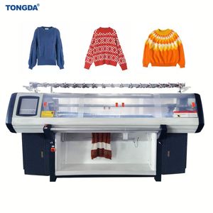 Tongda 12 Gauge Double System High Speed Flat Knitting Machine with Cut-Presser