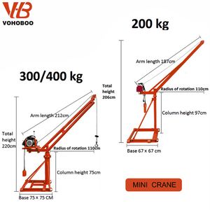 Cheap Price Mini Crane Portable Lifting Equipment with Electric Winch