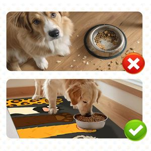 High Quality Quick Dry Catch Food Crumb Microfiber Pet Placemat Foldable Storage Anti Spill Cat Dog Food Water Bowl Mat Pet Water Spill Mat