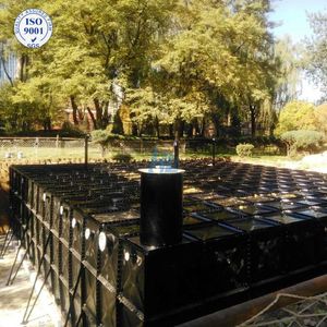 Gsc Underground Water Reservoir Storage Tank Rectangular Sectional Pressed Steel Modular Water Tank for Kuwait