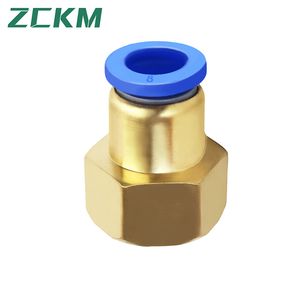 Pcf Brass Quick Pneumatic Fittings Air Pipe Connector