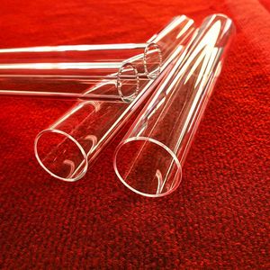 Customized High Purity Silica Clear Polished Quartz Tube Heat Resistant Glass Pipe