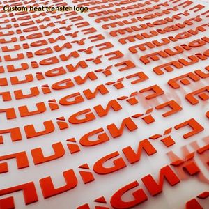 Custom 3D Silicone Clothes Rubber Label Stickers Heat Transfer Brand Logo for Garment