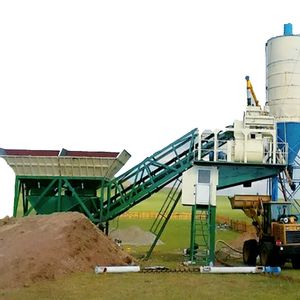 Factory Price Portable Small Mixing Station Yhzs25 Used Mobile Concrete Mixer Batching Plant