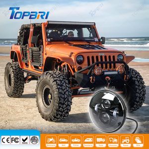 45W Round Motor Cycle Light LED Car Headlight for Offroad