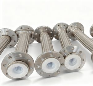 Corrosion-Resistant PTFE Lined Metal Hose Pipes Fittings, Multi-Industry Use