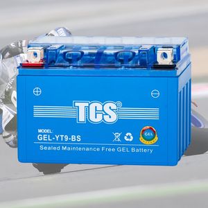 TCS Motorcycle Gel Maintenance Free  Battery YT9-BS