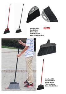 Long Handle Folding Broom Set with Dustpan Broom Head Made of Plastic Pet PP and Bristle for Home Cleaning