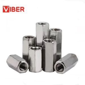 304 316 Stainless Steel Long Round Cylindrical Coupling Nuts/Galvanized Connecting Nut/Long Hex Coupling Nuts