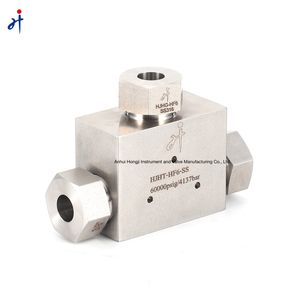 Tee Tube Fittings with Ultra High Pressure 60000psi Hip Series
