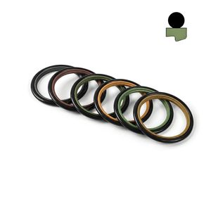 High Pressure Excavator Cylinder Rod Leakage Control Gsj Rod Step Seal Ring