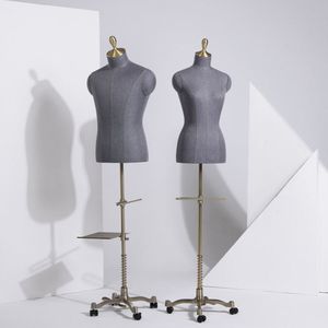Factory Direct Fiberglass Half Body Fashion Model Women Mannequins for Suit Window Display