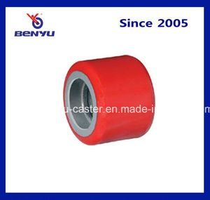 Good Loading Capacity Polyurethane Hand Pallet Truck Red Wheels