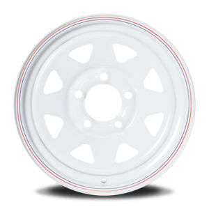 Good Quality 14inch 5.5 White Steel Trailer Wheel Rim for Boat Marine Utility Trailer