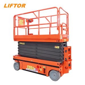 China Supply Heavy Duty 8m Lifting Height Battery Power Self Propelling Electric Scissor Lift Table Used as Aerial Work Platform