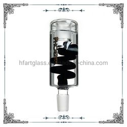 Phoenix Glass Freezable Coil Ash Catcher Water Pipes Ashcathers 14mm Male 18mm Male Glass Smoking Pipe Accessories Free Shipping