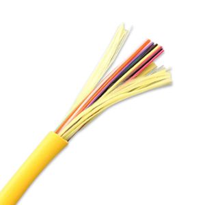 GJFJV Indoor Fiber Optic Cable Single Mode 4 to 48 Core Tight Buffer Distribution PVC LSZH Jacket Wire