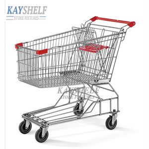 Metal Steel Wire Retail Grocery Store Supermarket Shopping Trolley Cart