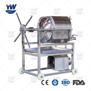 Yuwei Food Grade Stainless Steel Plate Frame Filter Press with Filter Paper Pad for Beer, Pharmaceutical, Beverage