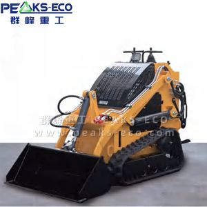 Tracked Multi-Function Hydraulic Diesel Mini Skid Steer Loader for Sale with 0.12 Cubic Meters Bucket Compact Tracked Hydraulic Mini Skid Steer Loader