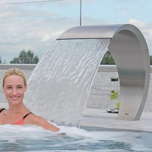 Swimming Pool SS304 Shower Massage Head Waterfall SPA Stainless Steel Water Curtain