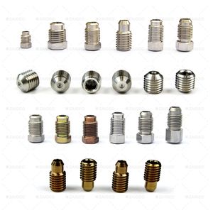 UHP Waterjet Industrial Surface Cleaning Spray Nozzle Blasting Sapphire Ruby Diamond Nozzle Thread 1/4 3/8 7/16 M3 M4 M5 M6 M8 M10