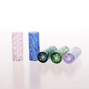 Glass Spiral Shape Cigarette Holder Smoking Pipes Glass Filter Tip