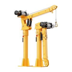500kg 800kg 1000kg 12V 24V Electric Mini Truck Crane / Mini Mobile Crane for Pick-up Truck with Electric Winch