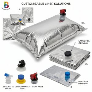 Automatic Filling Machine Compatible Bag-in-Box 3L 5L Large Volume Industrial Liquid Packaging for Tomato Paste and Oil Bib Manufacturer
