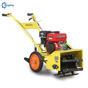 Durable Two-Drive Gasoline Weeding Machine Ditch Rotary Tilling Grass Lawn Mower Tractor