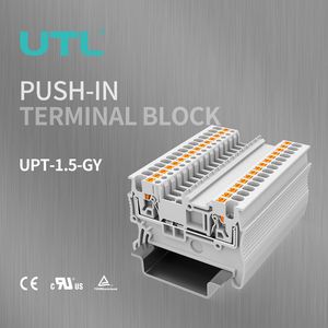 Quick Disconnect Push in Spring Type Screwless Terminal Block Connectors PT-1.5