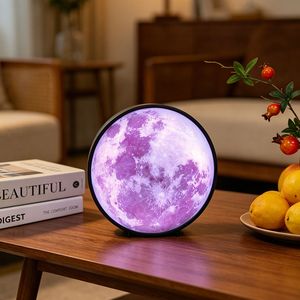 3D Realistic LED Moon Light with RGB Colors for Kids Bedroom Home Party Holiday Decor Gift
