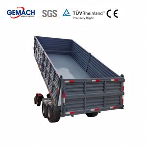 Factory Direct New Condition Steel Tractor Hydraulic Farm Dump Trailer Semi-Trailer for Sale