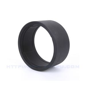 Industrial Black Large Diameter Silicone Sleeve, Rubber Protective Cover