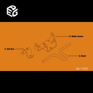 Factory Direct Delivery Hadrware Accessories Window Latch Bolt with Keeper and Fasteners